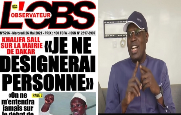 «Je ne désignerai personne candidat à Dakar… » : Khalifa Sall dément L’Observateur…